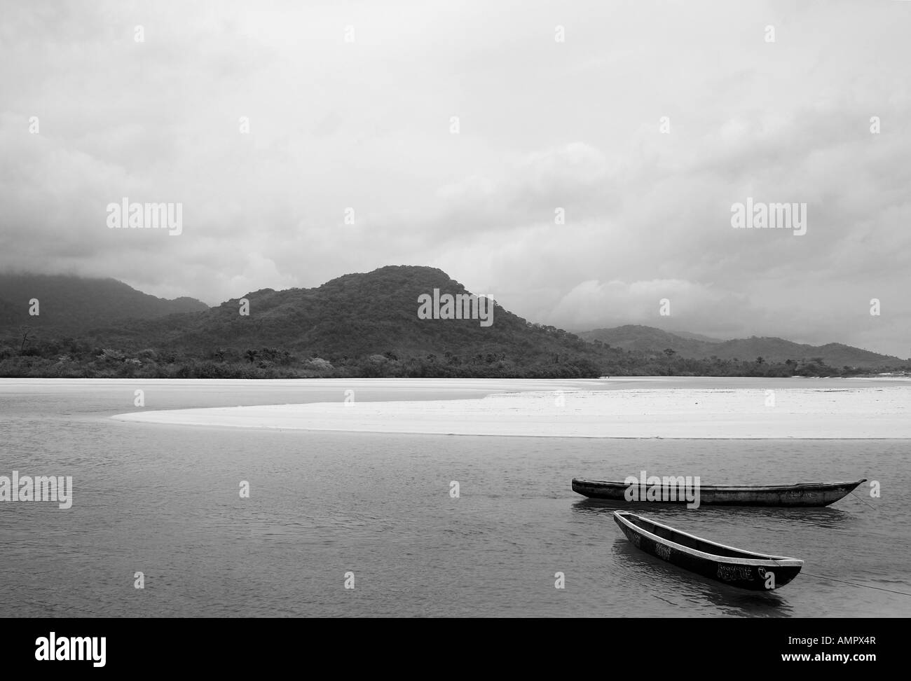 Numéro 2 de la rivière, la plage, la Sierra Leone, Banque D'Images