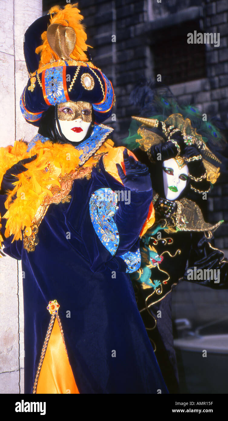 Carnaval de Venise des costumes de Style Chinois à Venise Vénétie Italie Banque D'Images