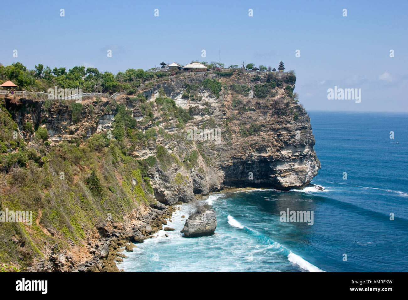 Uluwatu ou Ulu Watu Temple Hindou Bali Indonésie Banque D'Images