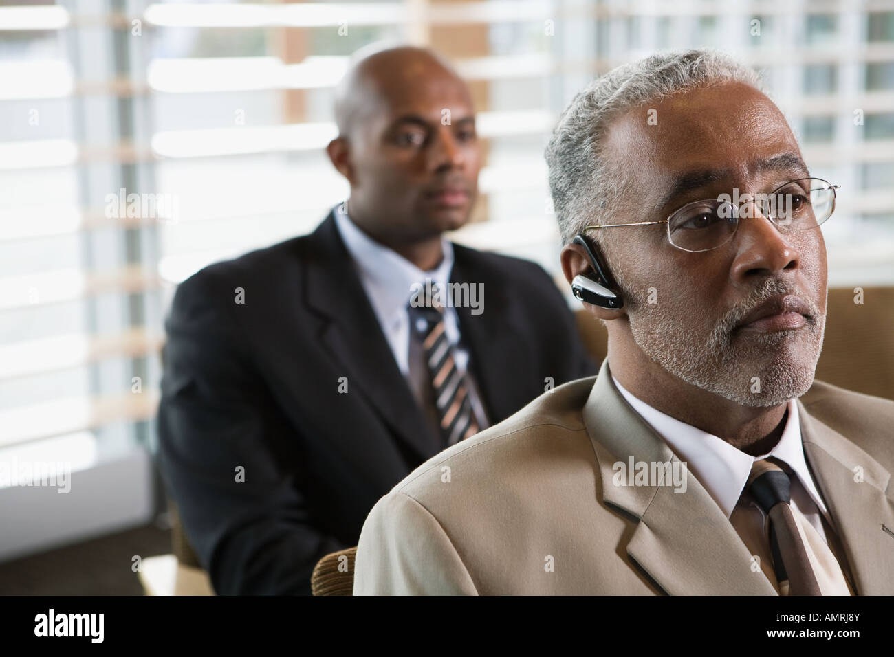 Les hommes d'affaires africains dans la zone d'attente Banque D'Images