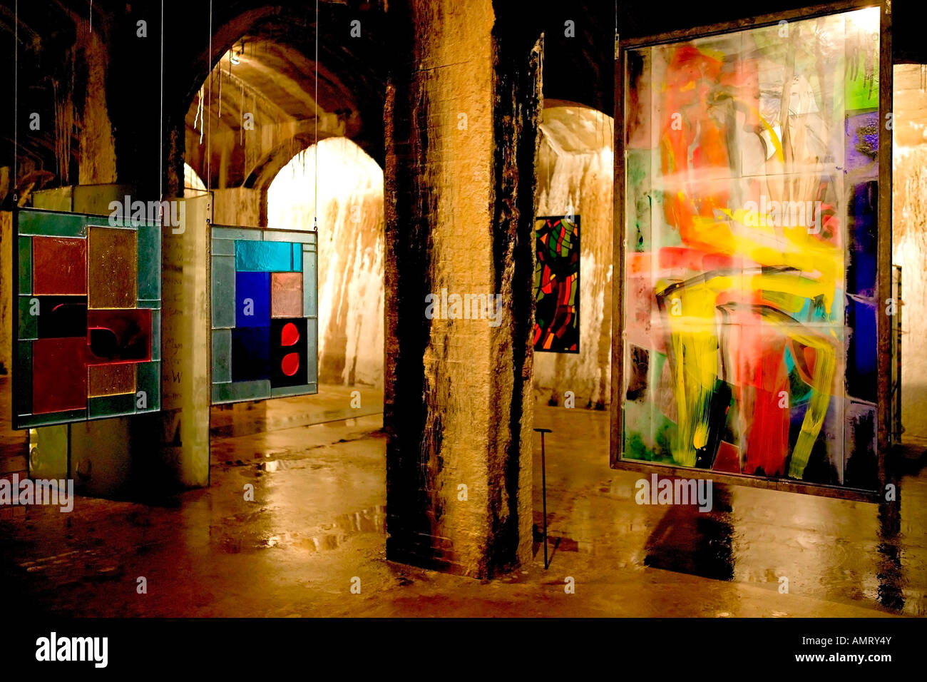 Cisternerne - Le Musée d'Art moderne en verre Banque D'Images