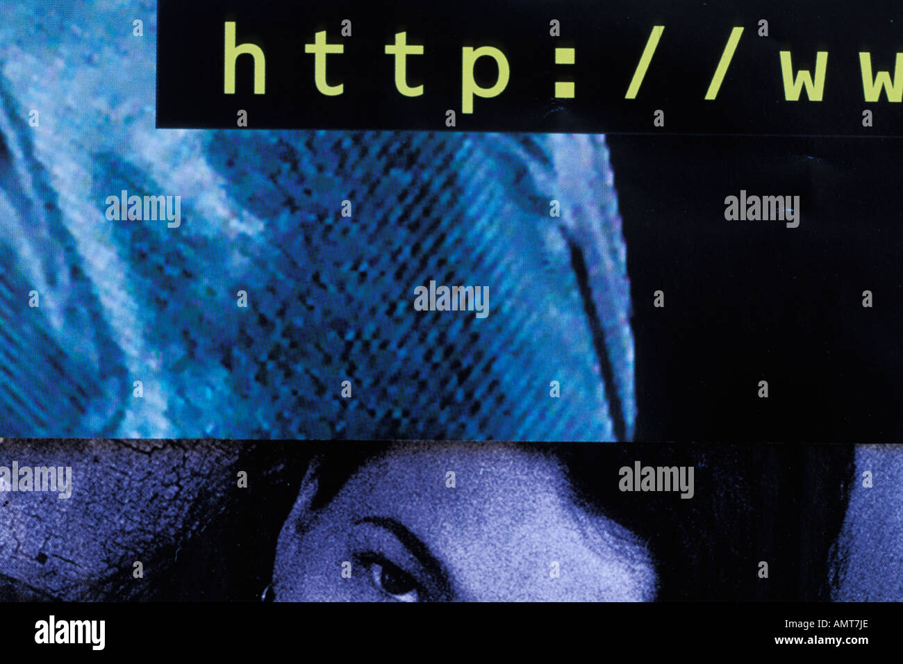 L'art de l'affiche, Internet Banque D'Images