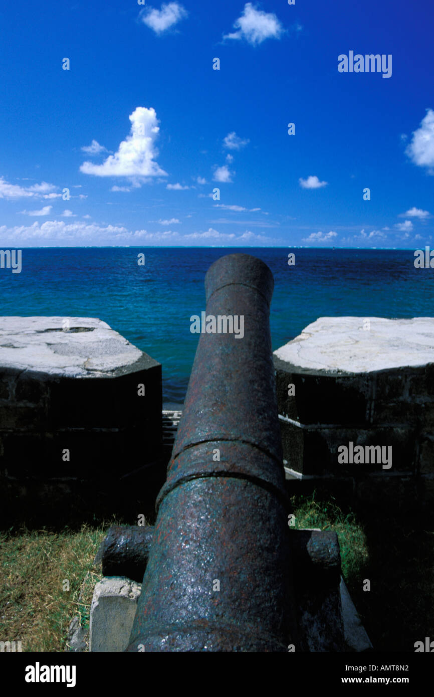 L'Ile Maurice, le français cannon, Pointe du Diable Banque D'Images