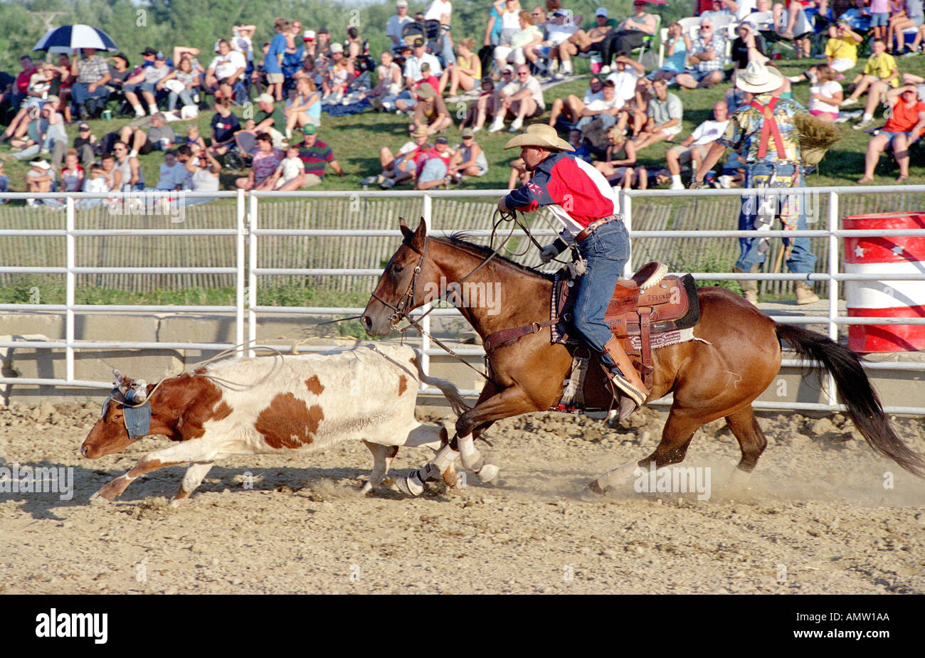 Événement sportif cheval rodéo Banque D'Images