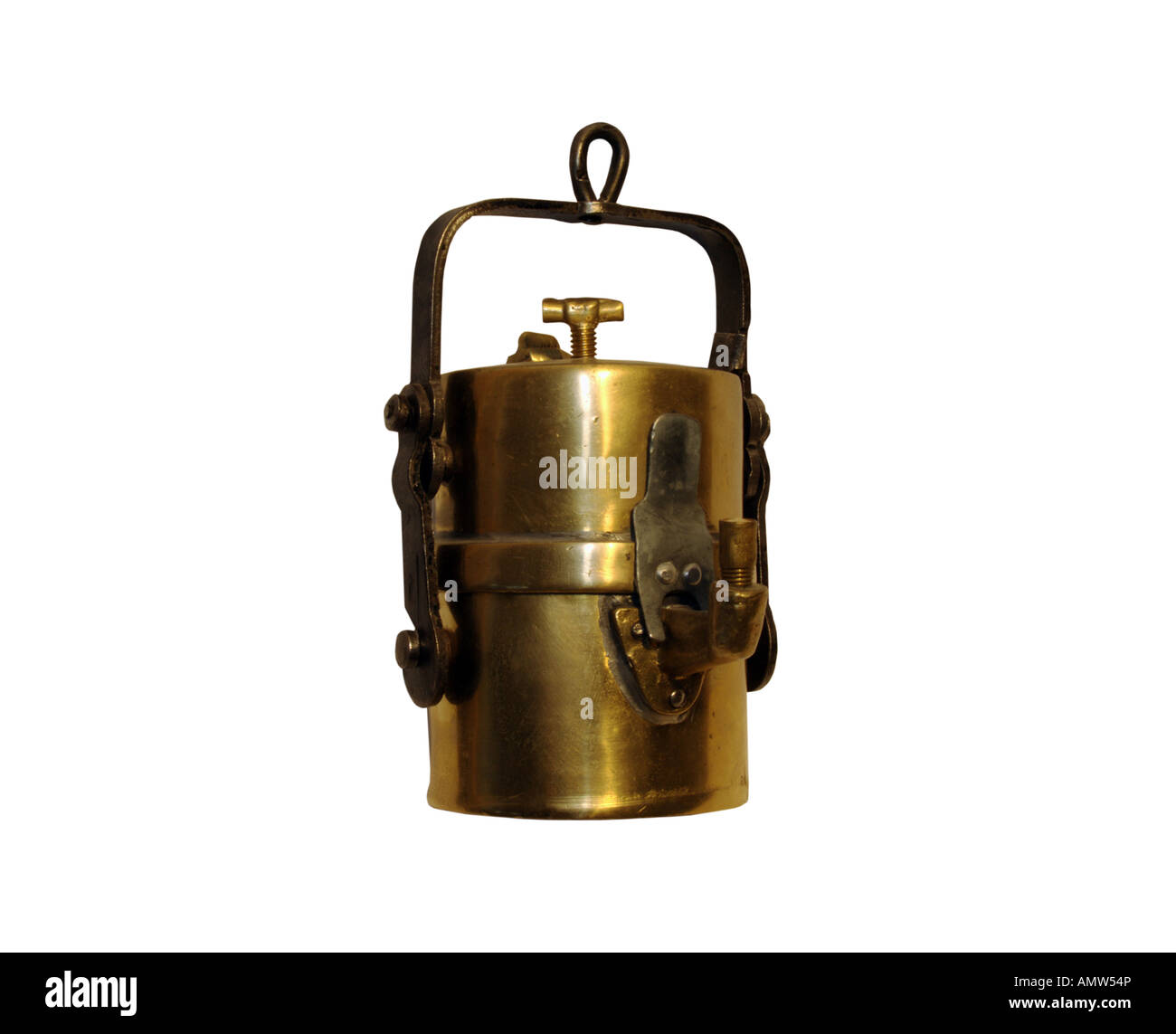 Ancienne lampe de mineur en carbure Photo Stock - Alamy