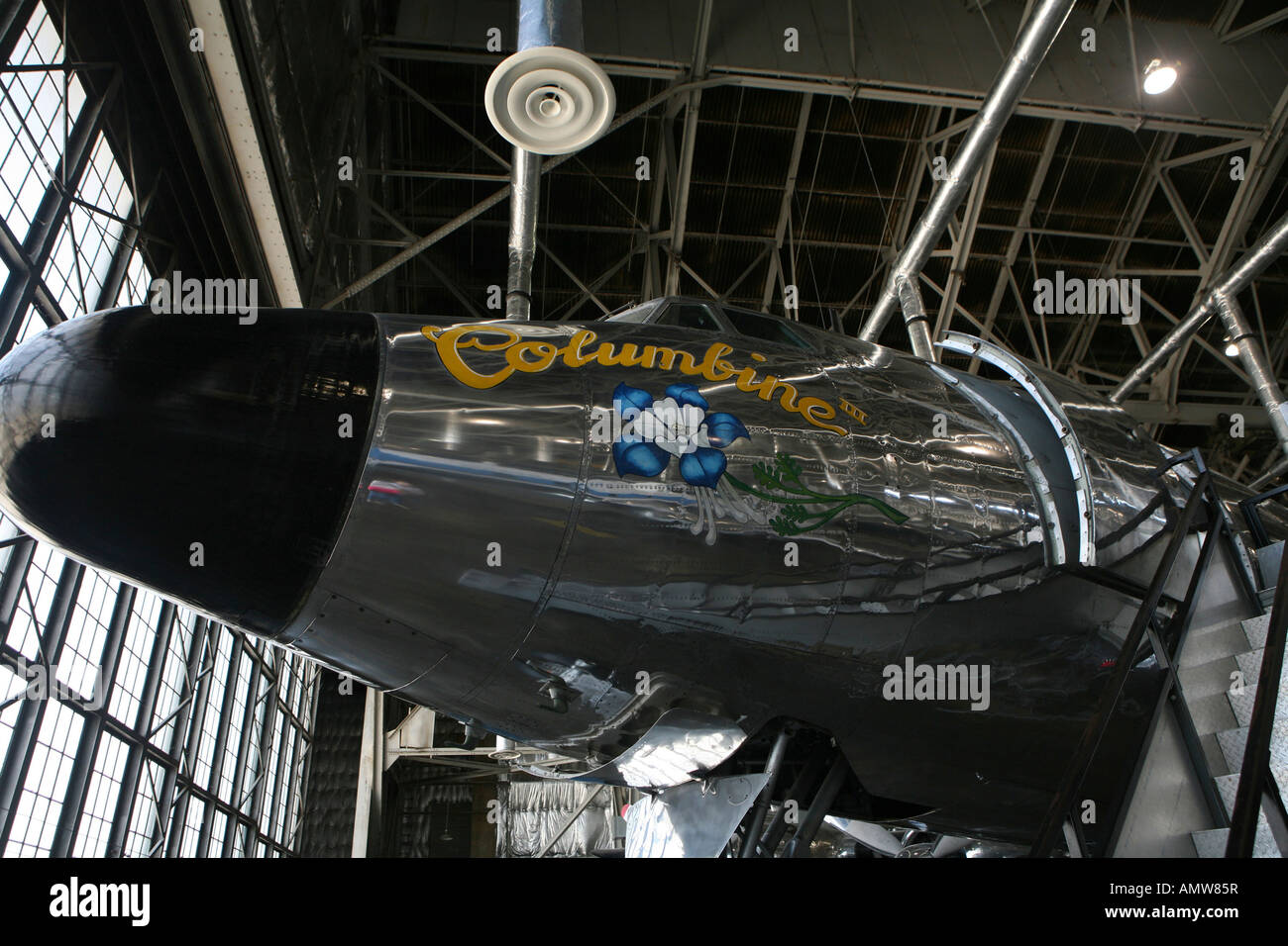 L'avion du Président, l'ancolie, Eisenhowers à Wright Patterson Air Force Base. Banque D'Images