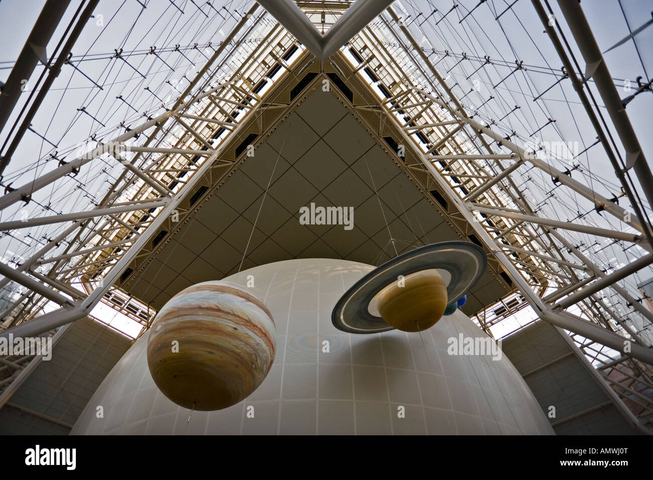 Hayden Planetarium, Théâtre de l'espace, American Museum of Natural History, New York City, New York, USA Banque D'Images