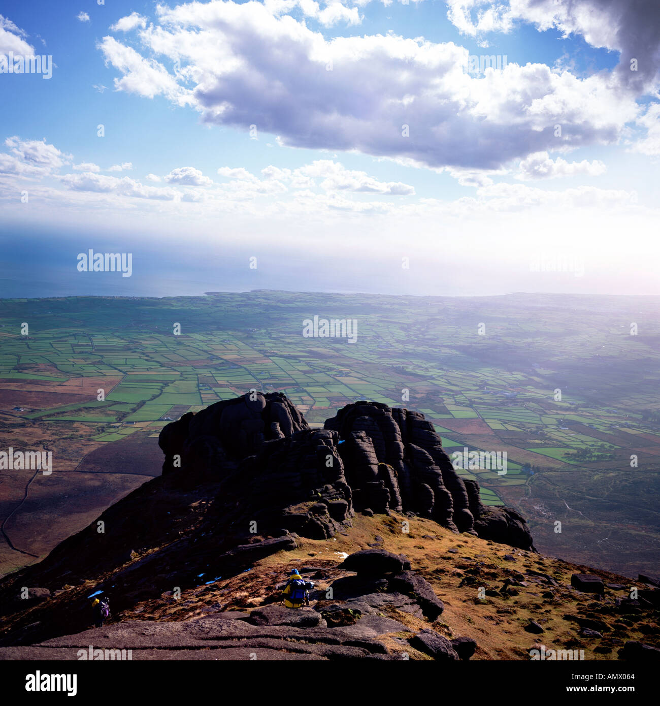 Les montagnes de Mourne Co l'Irlande du Nord Banque D'Images