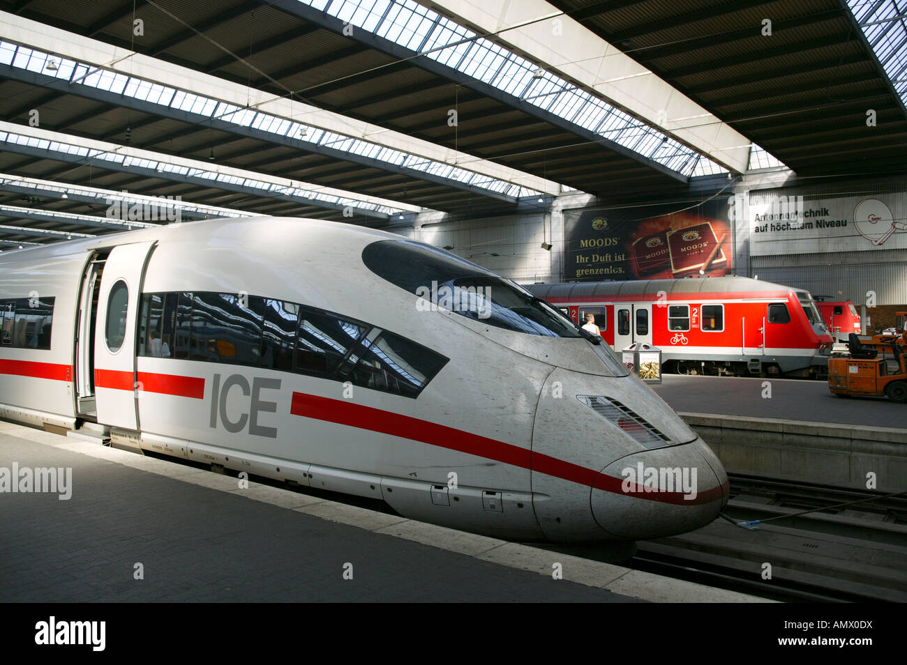 Train et la glace Banque D'Images