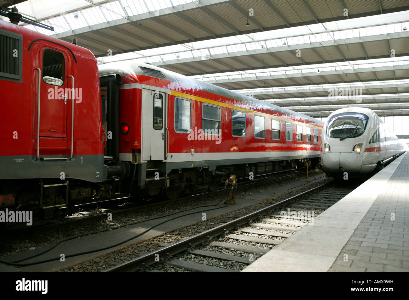 Train et la glace Banque D'Images