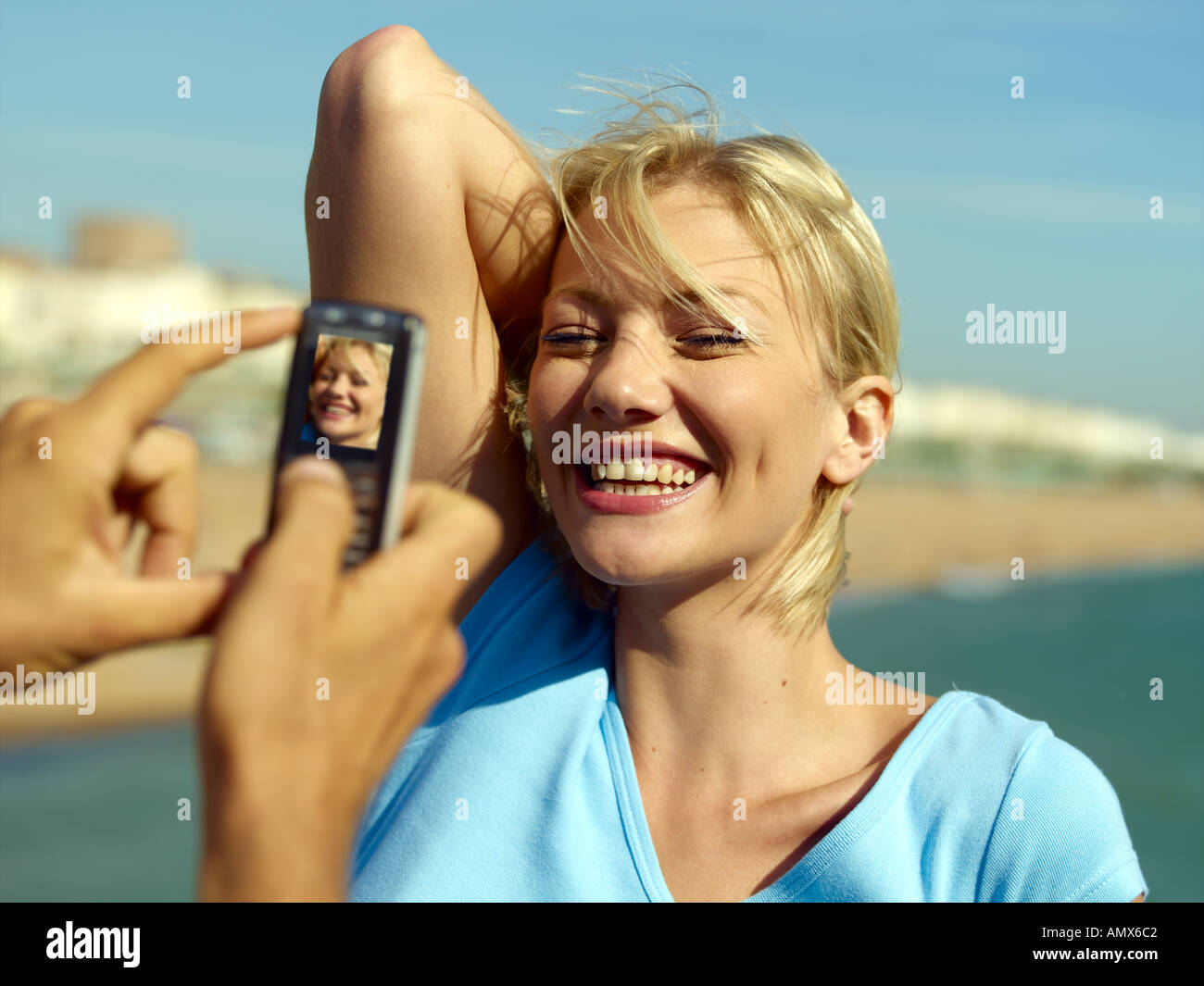 Photo prise avec un appareil photo de téléphone Banque D'Images