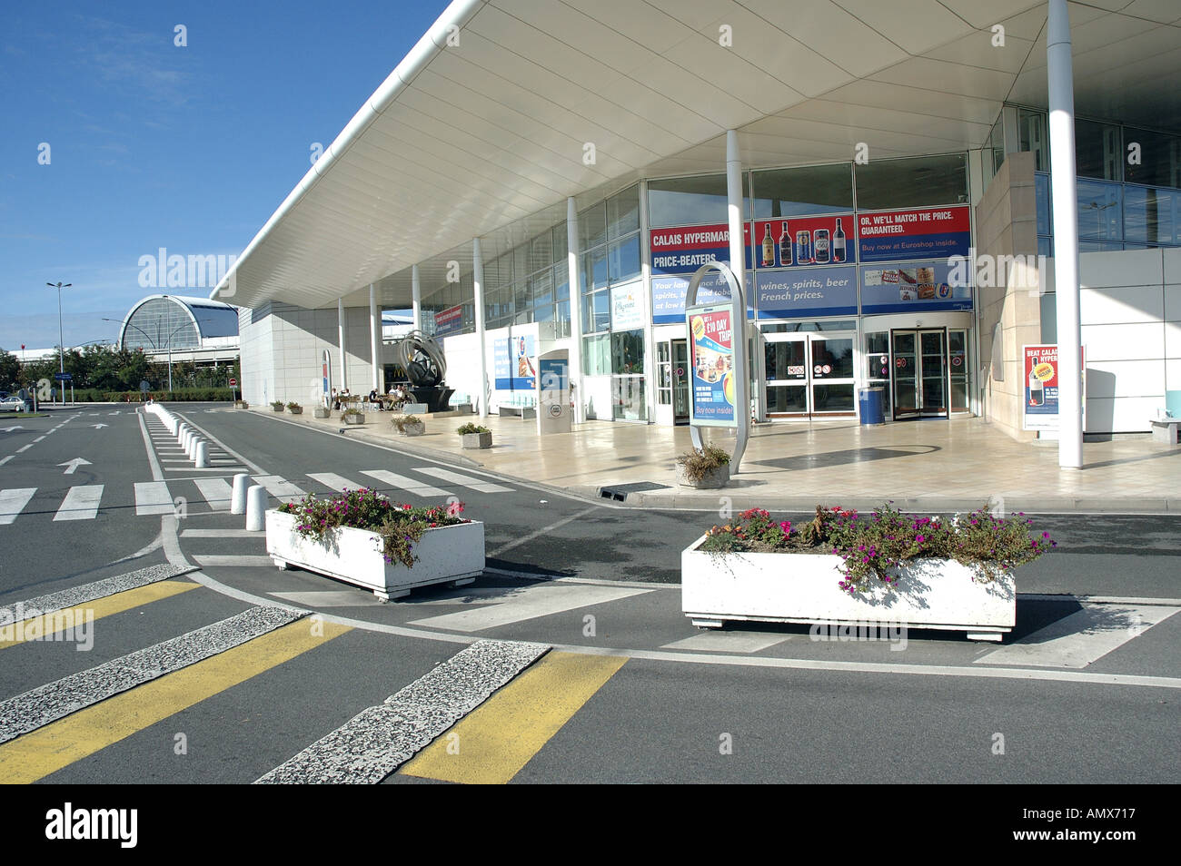 Calais, le terminal du Tunnel sous la zone euro Banque D'Images