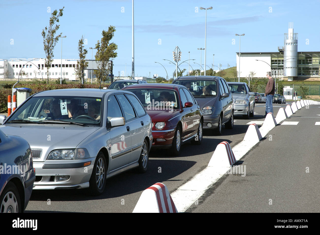 Calais, le terminal du Tunnel sous la zone euro Banque D'Images