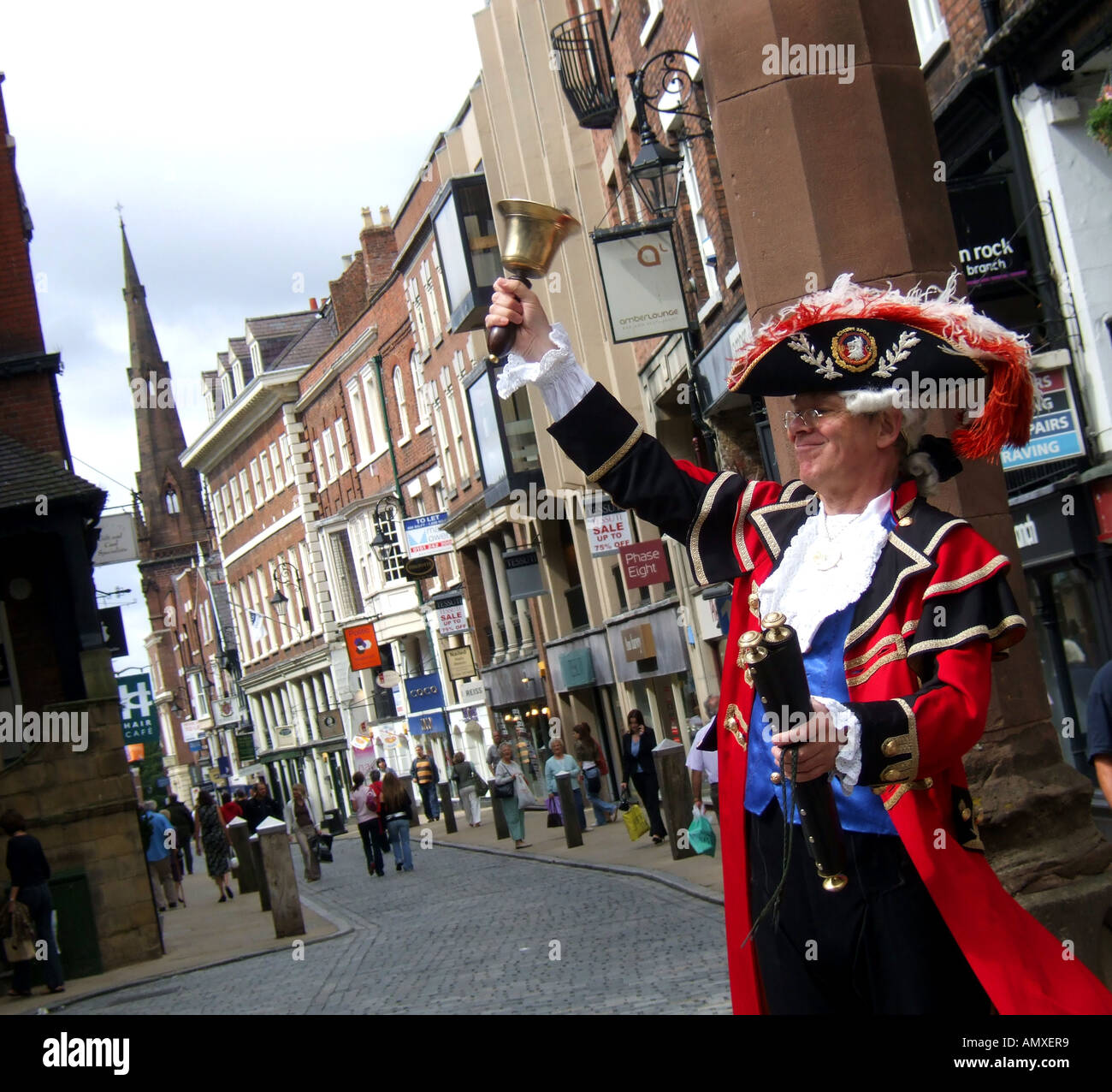 Chester, crieur, Chester Cheshire Angleterre UK Banque D'Images