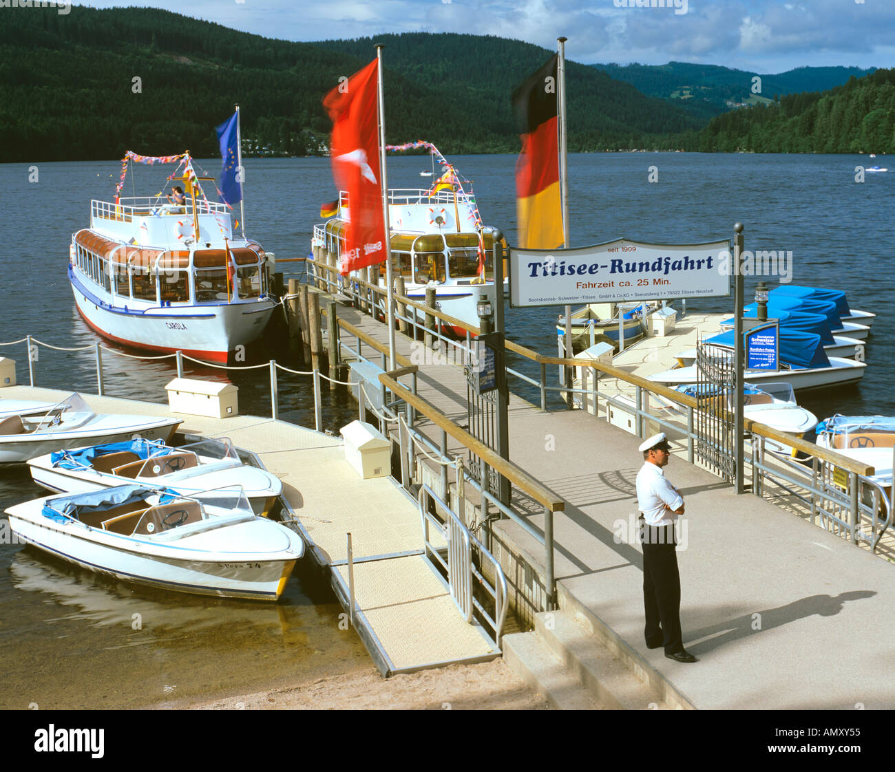 Cet atterrissage, Titisee, Allemagne, 2001 Banque D'Images