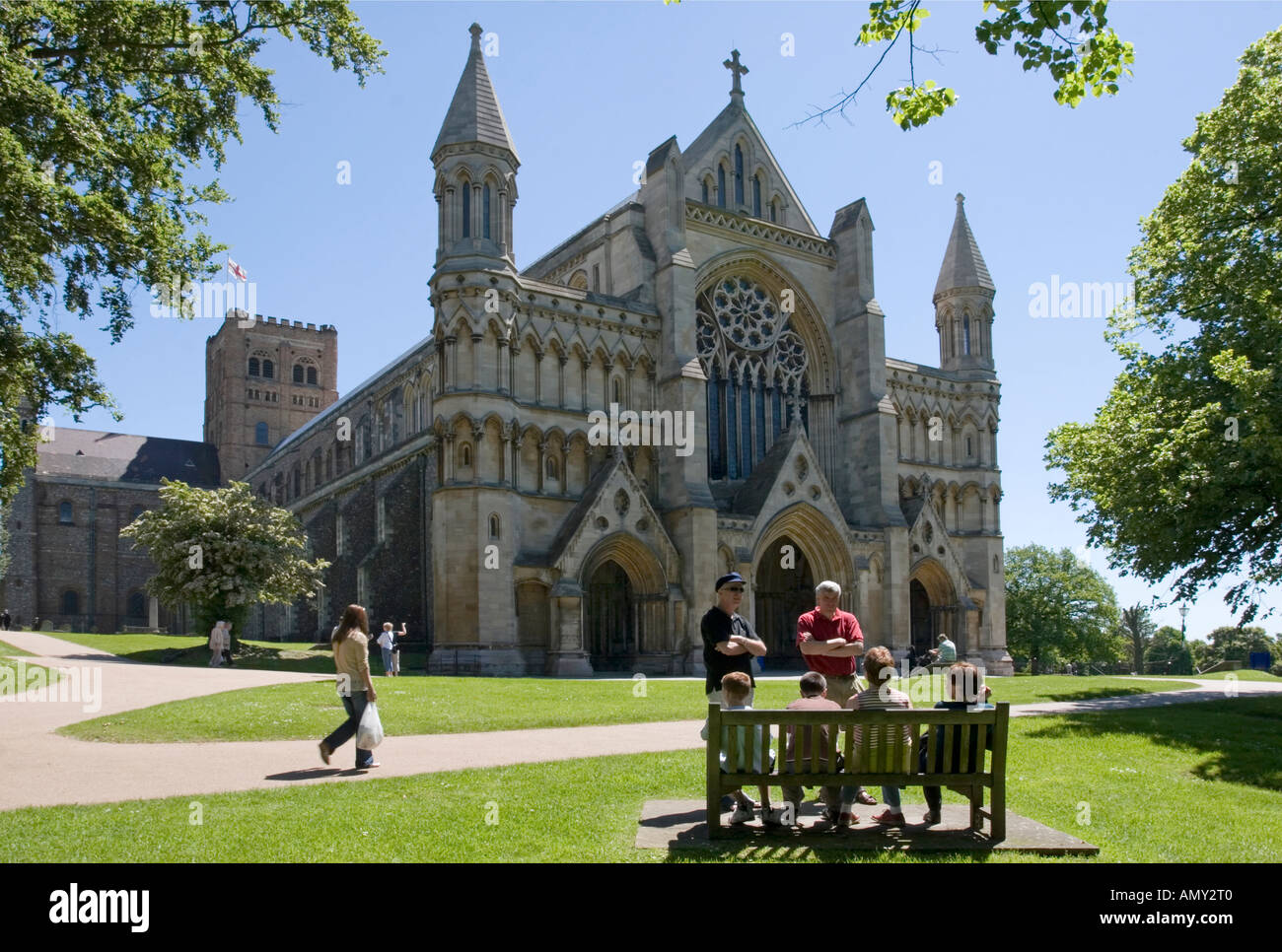 St Albans Abbey - Hertfordshire Banque D'Images