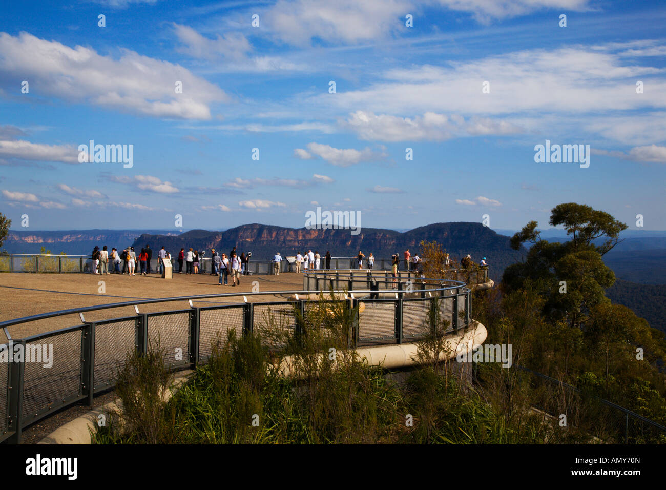 Echo Point Parc National de Blue Mountains Katoomba New South Wales Australie Banque D'Images