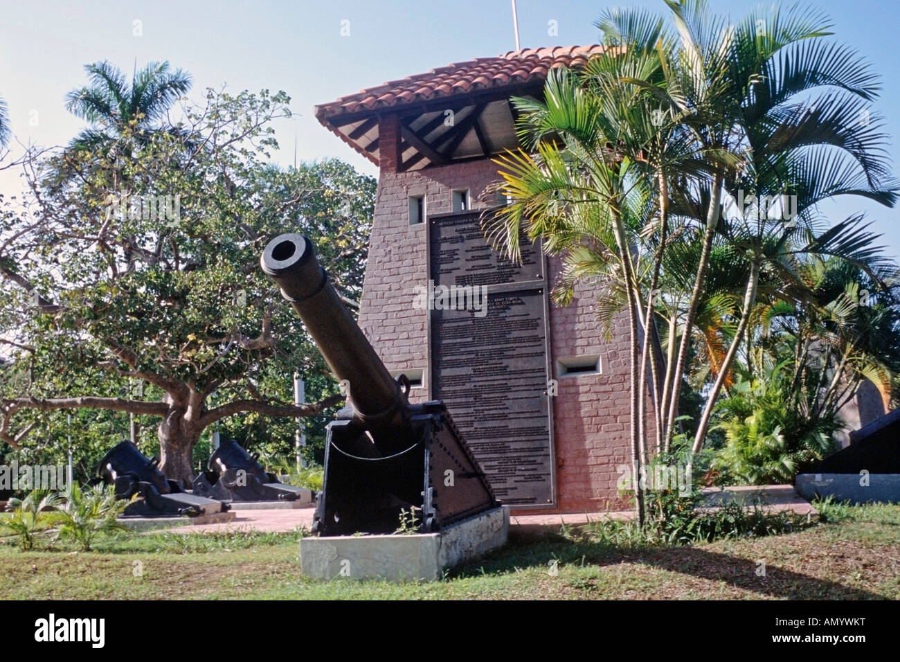 Monument à San Juan Hill pour les soldats américains tués ou blessés dans la campagne de Santiago Santiago de Cuba Banque D'Images
