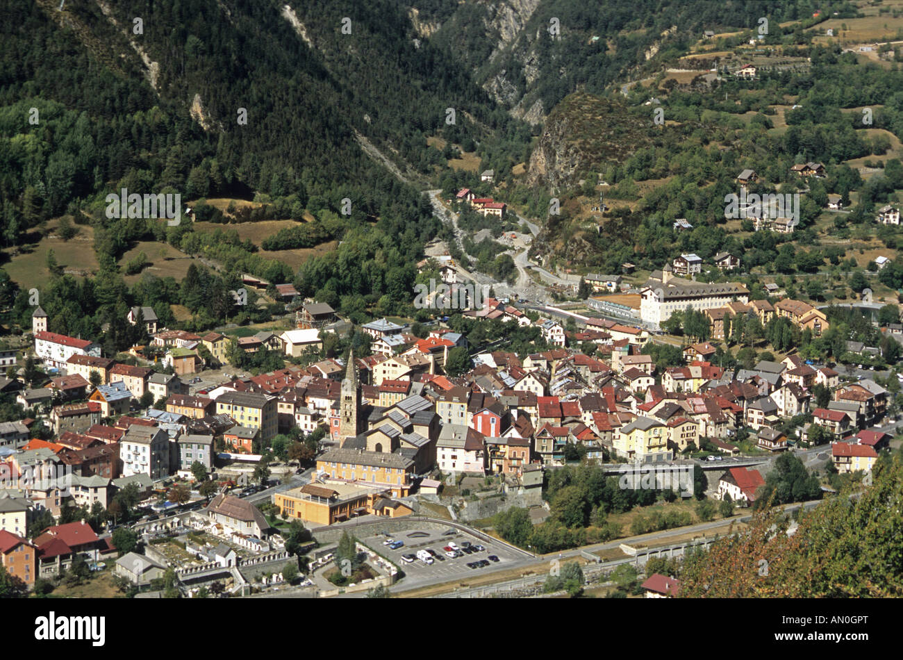 Saint Etienne de Tinee vallee de la Tinee 06 Alpes-Maritimes Mercantour Europe PACA Banque D'Images
