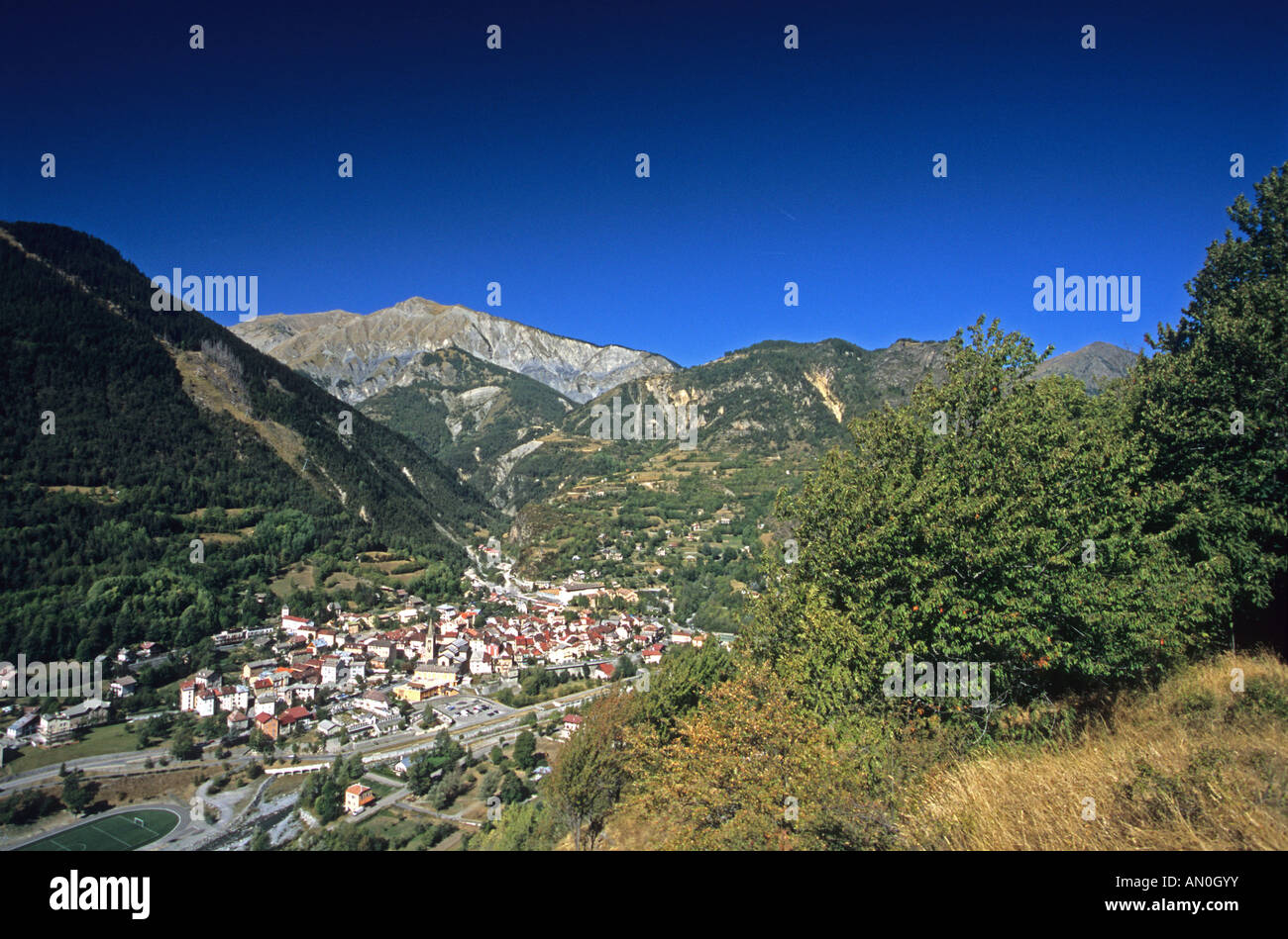 Saint Etienne de Tinee vallee de la Tinee 06 Alpes-Maritimes Mercantour Europe PACA Banque D'Images