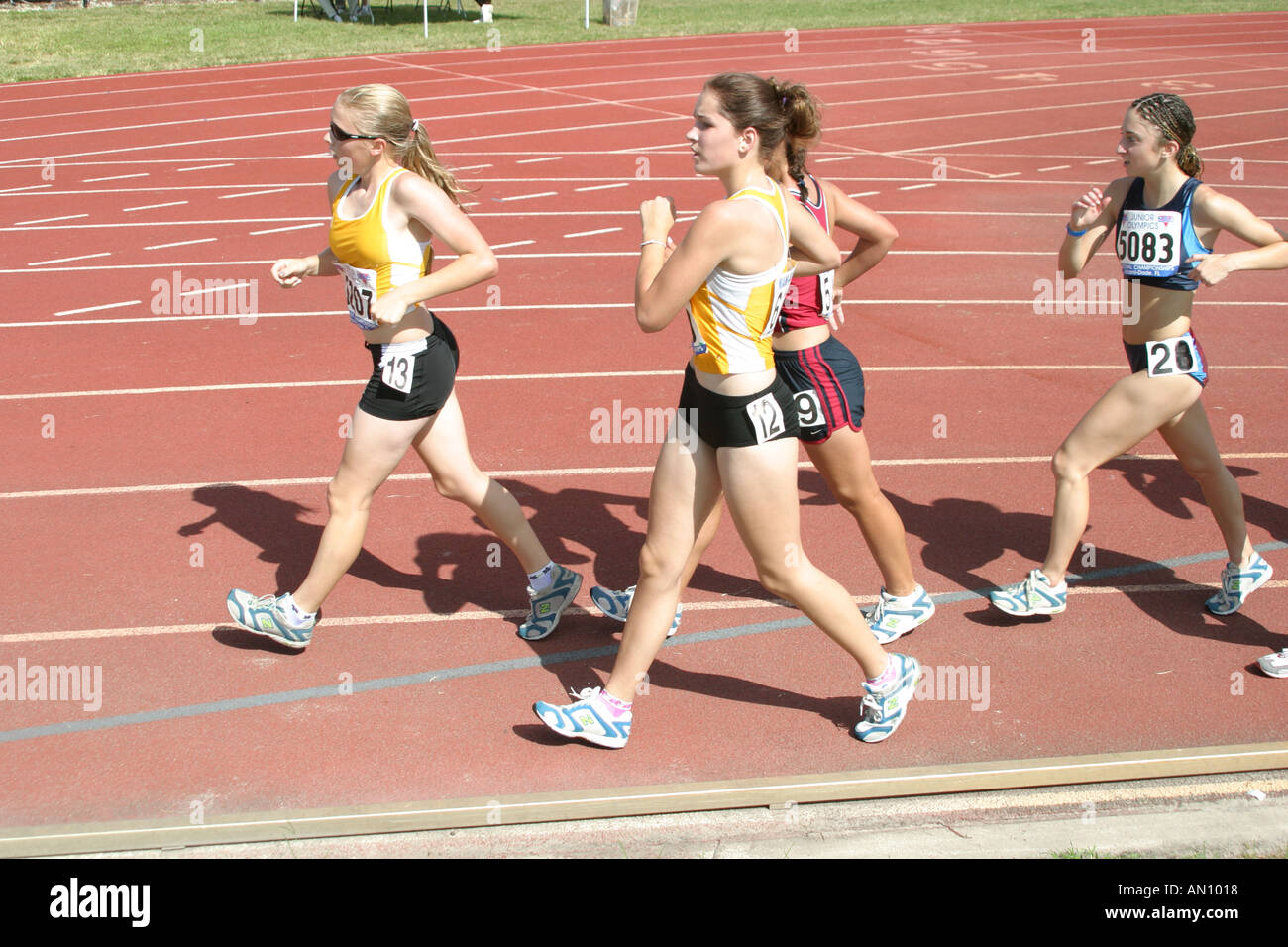 Miami Florida,Tropical Park,USA Track and Field National Junior Olympics,Etudiants éducation élèves élèves élèves,école,campus,apprendre apprend l'apprentissage,t Banque D'Images