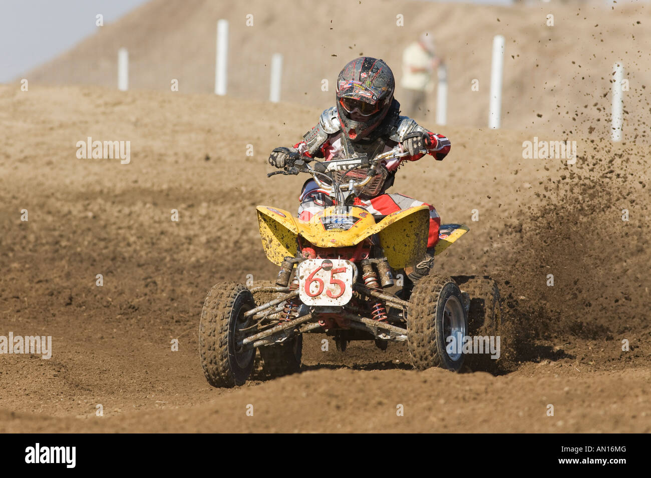 Jeu de course de moto quad à quatre roues Photo Stock - Alamy