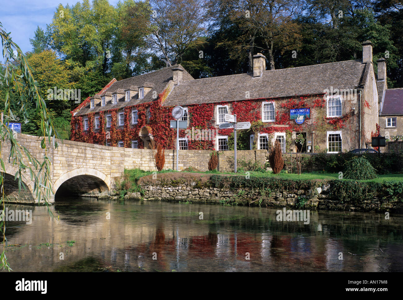 Bibury Cotswolds Gloucestershire England UK Banque D'Images