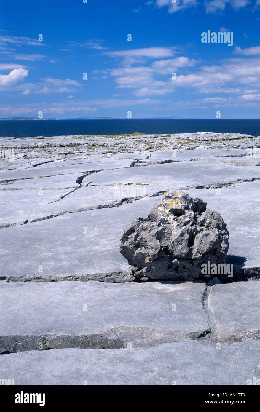Lapiez Le Burren Co Clare République d'Irlande Banque D'Images