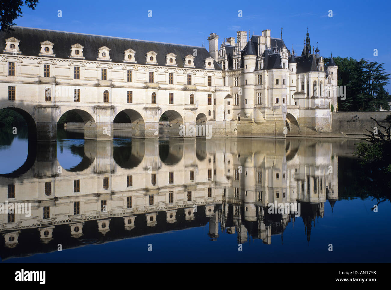 Chateau Chenonceau, Loire, France. Banque D'Images