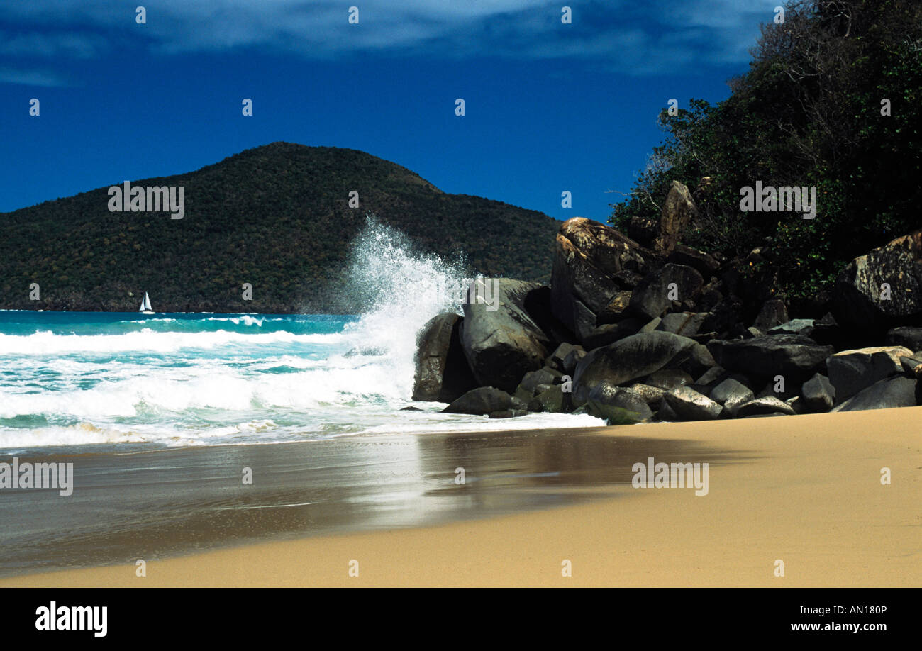 Plage des Caraïbes Banque D'Images