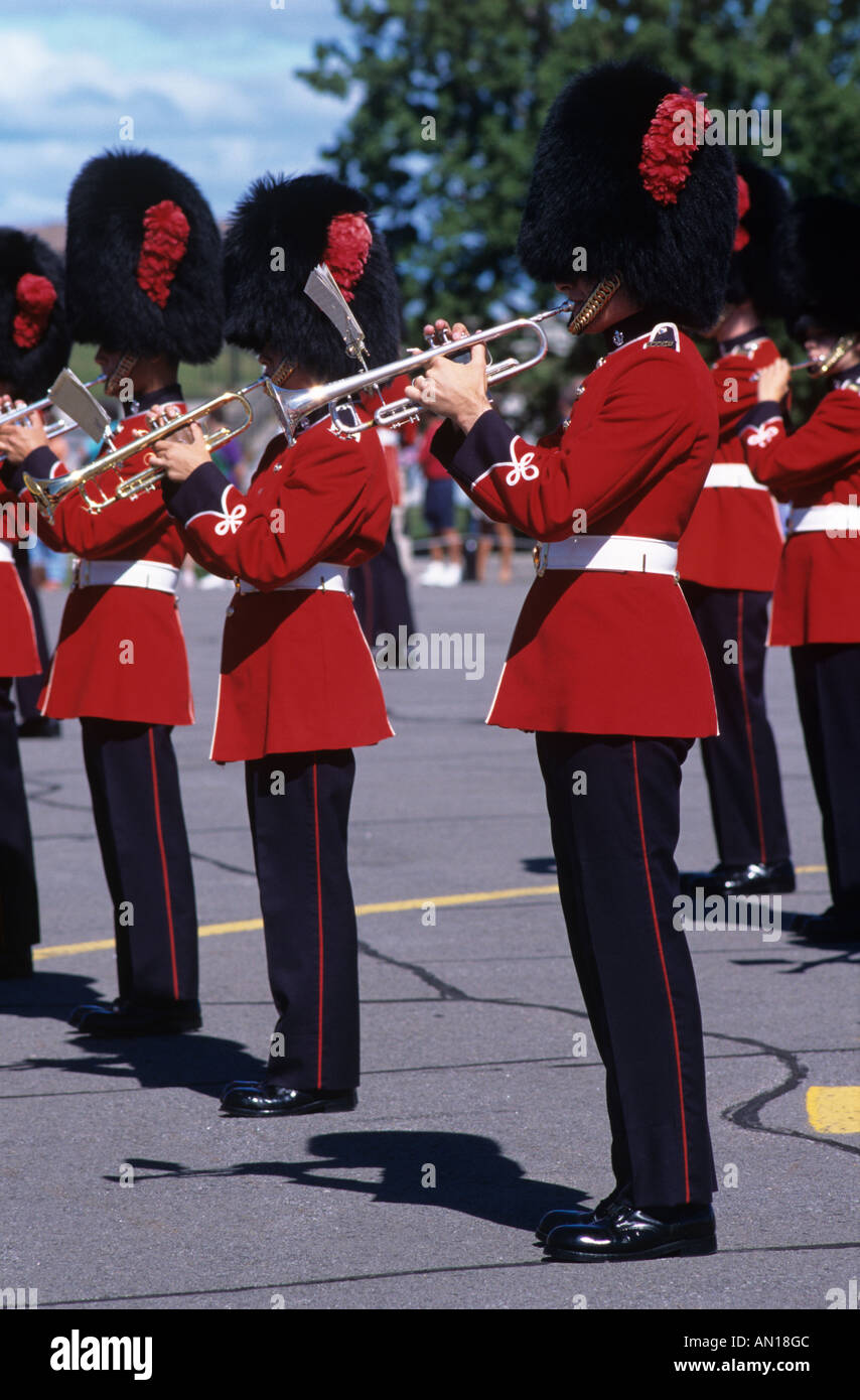 Changement de la garde à la Citadelle de Québec Canada Banque D'Images