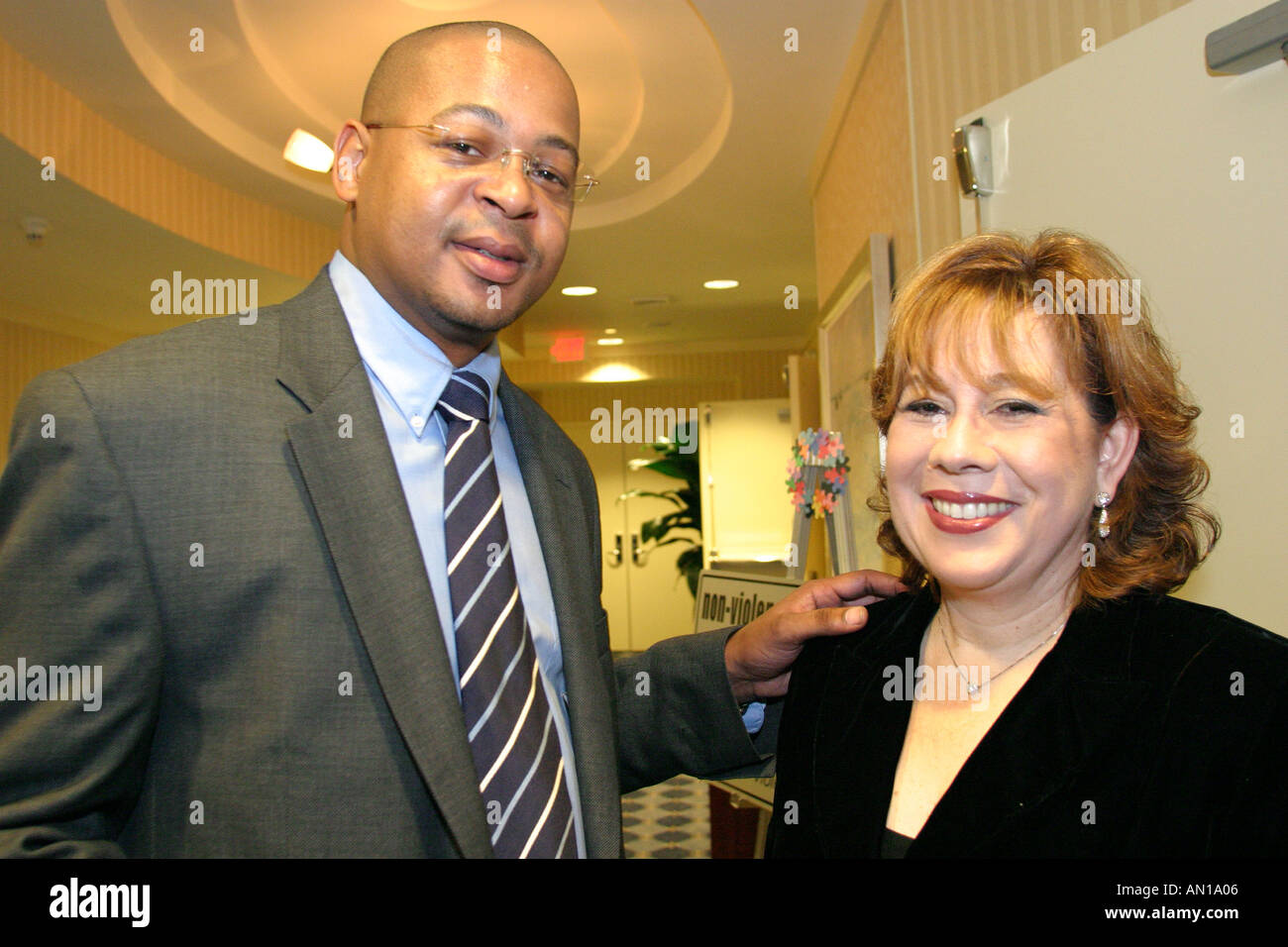 Miami Florida,Coconut Grove,Doubletree,hôtel hôtels hébergement inn motel motels,non violence Project USA,apprendre apprend l'apprentissage,enseigner,organisation à but non lucratif Banque D'Images