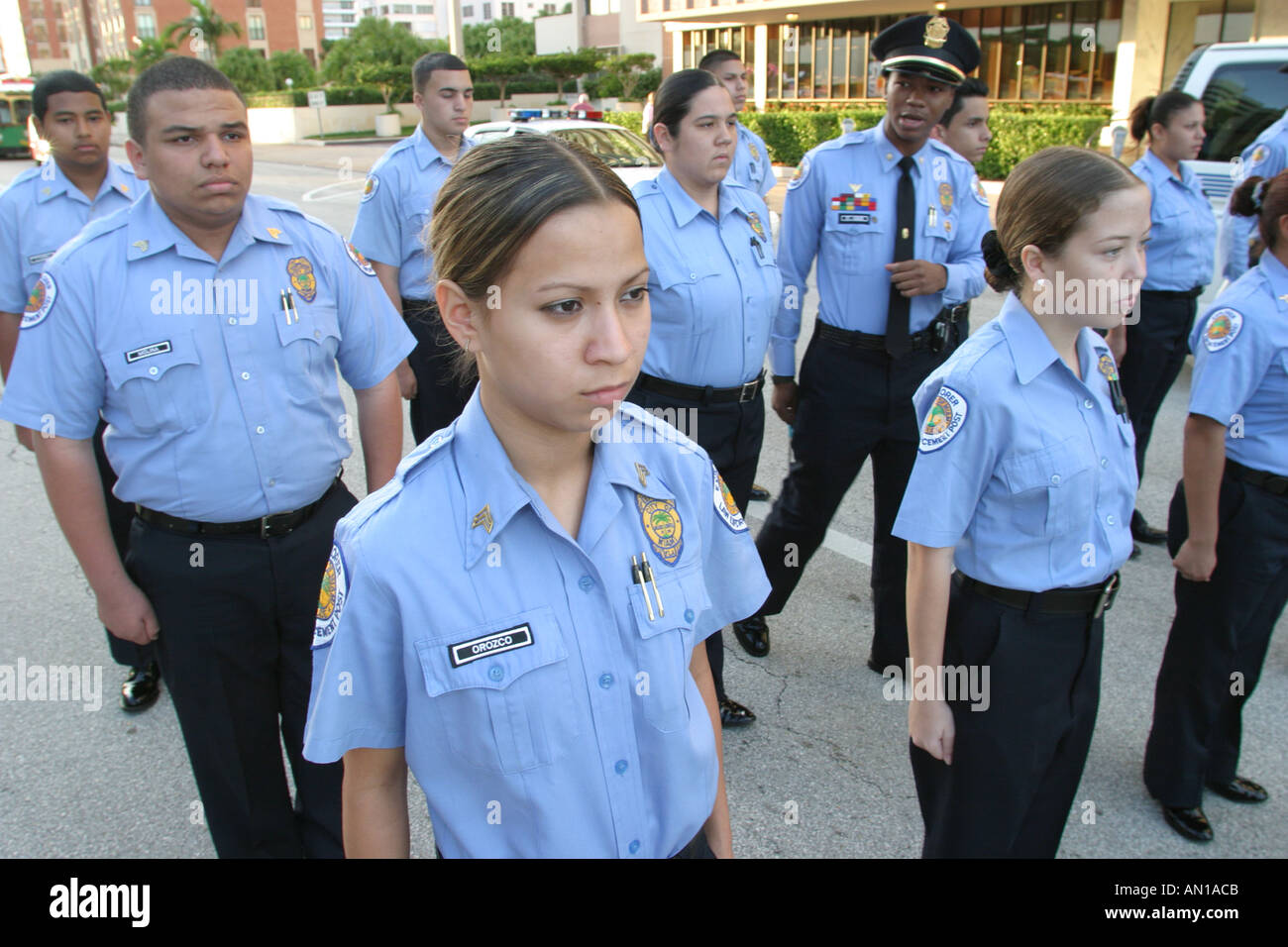 Miami Florida,Coral Gables,Junior Orange Bowl Parade,événement culturel,tradition,activité,marche,exercice,marche,reconnaissance,divertissement,performance Banque D'Images