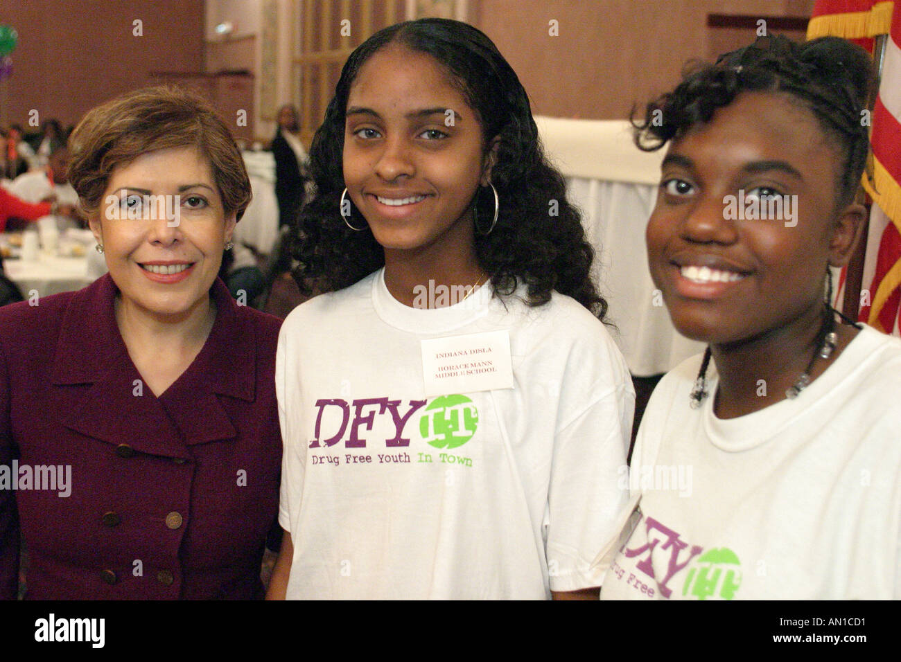 Miami Florida,Kendall,Drug Free Youth in Town DFYIT club,anti-addiction programme organisation à but non lucratif,Summit,adolescents adolescents adolescents adolescents adolescents,St Banque D'Images