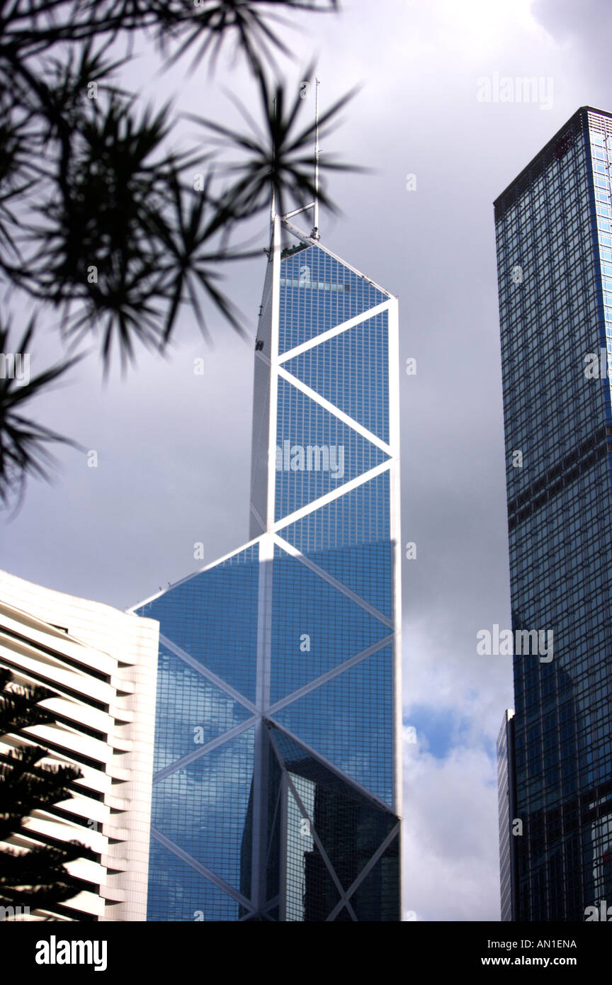 Édifice de la Banque de Chine, Hong Kong. Banque D'Images