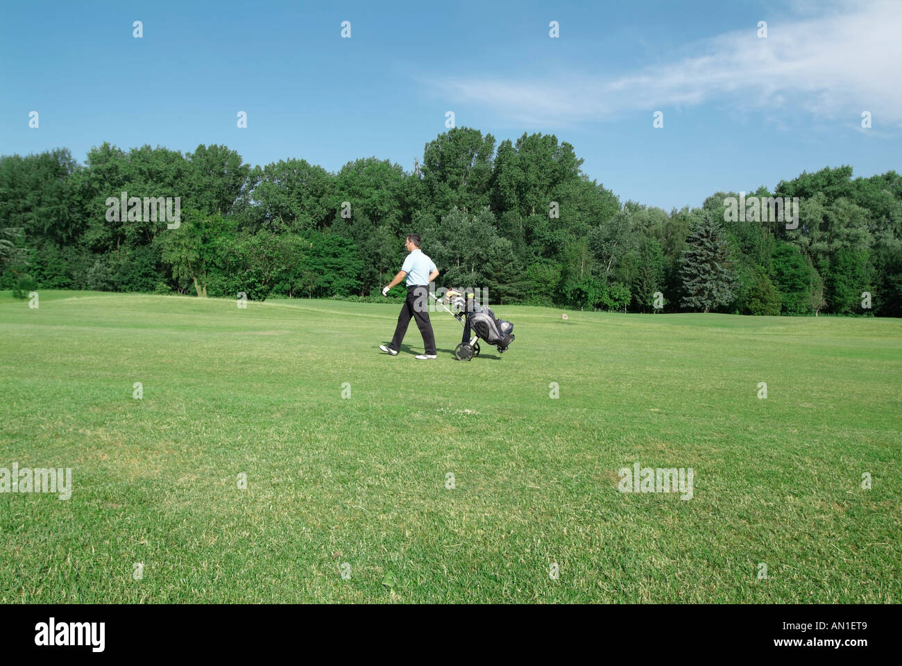 Golf Golf Golf, détail de golfeur sur golf Banque D'Images