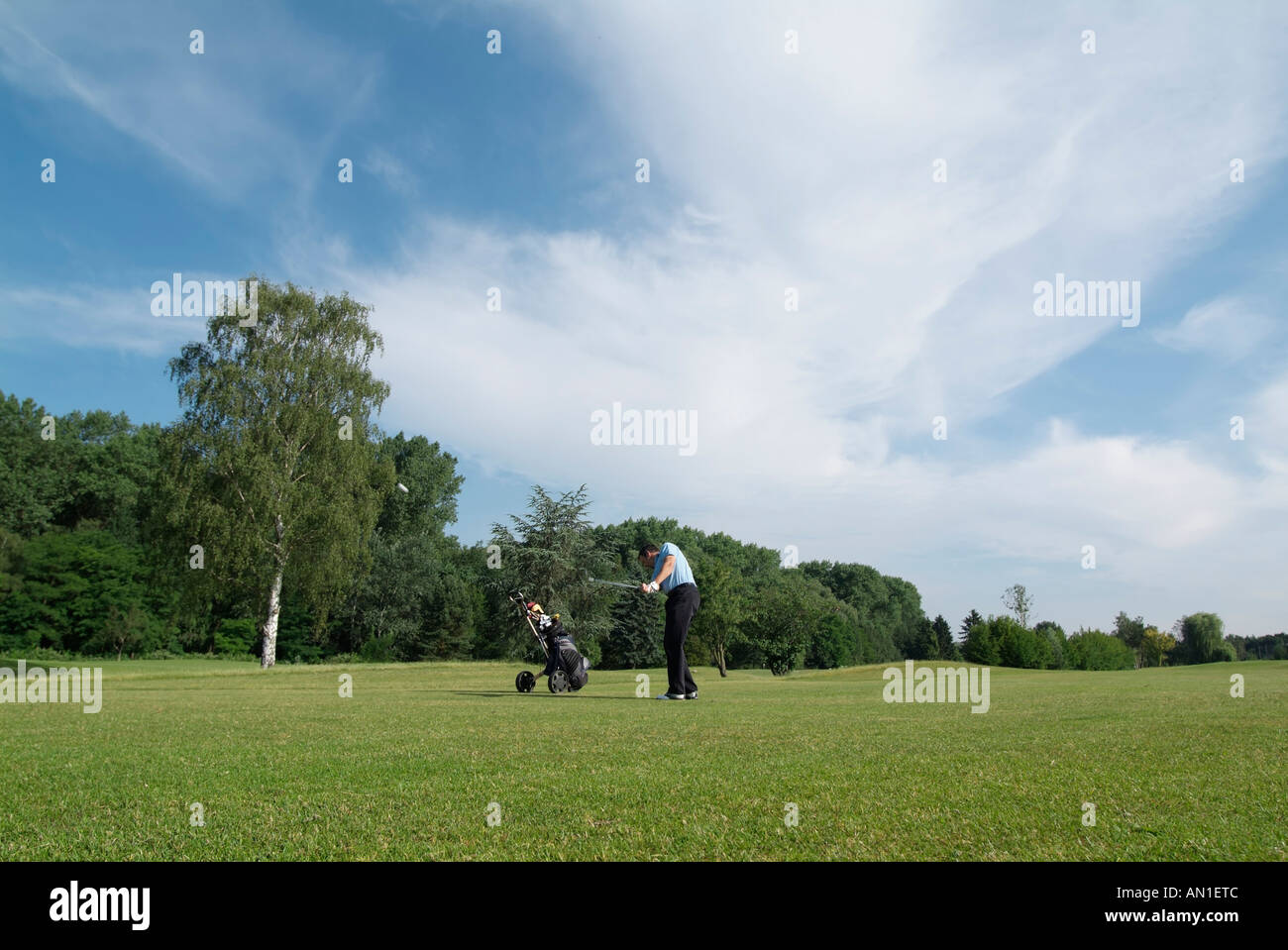 Golf Golf Golf, détail de golfeur sur golf Banque D'Images