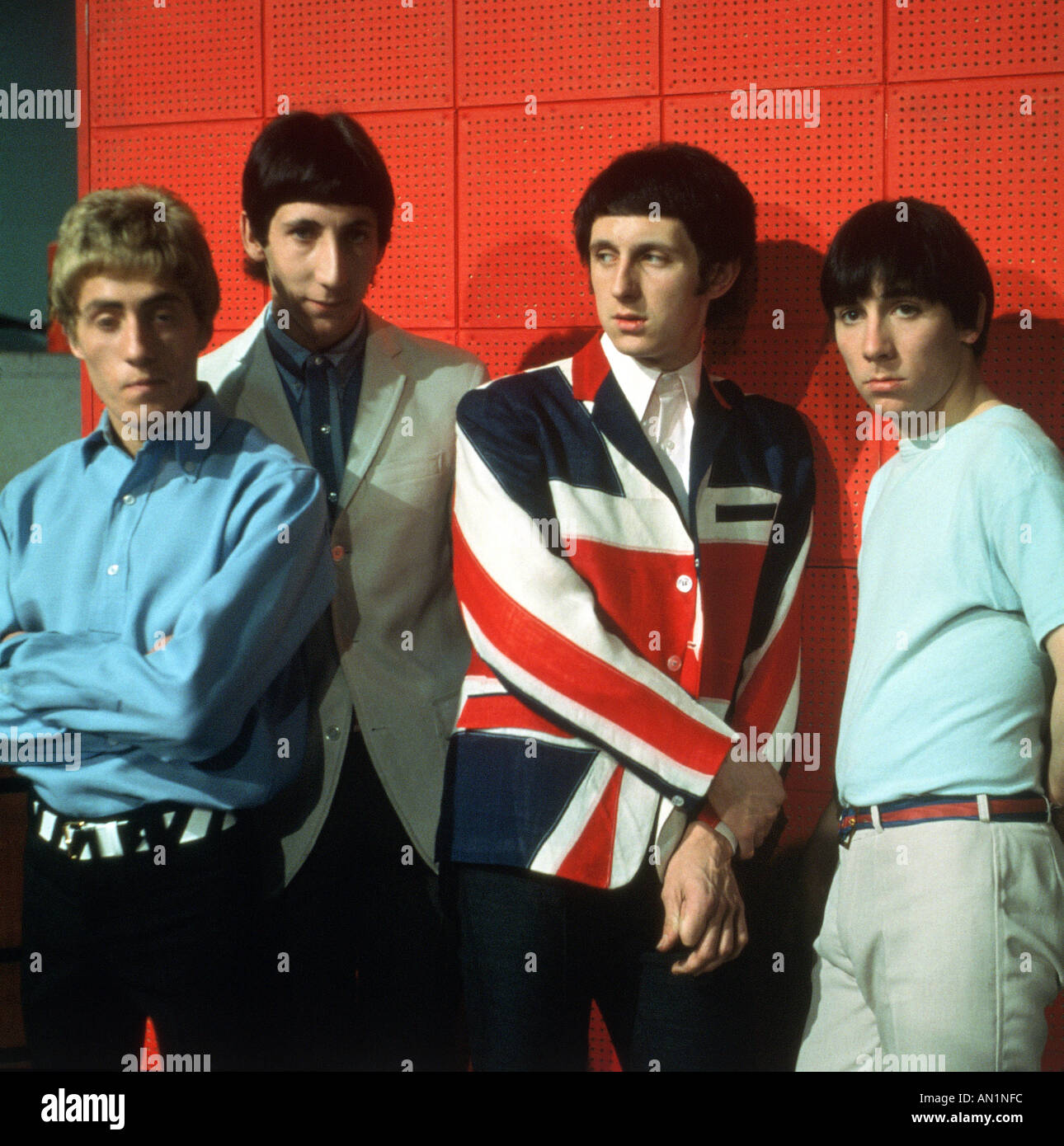 Le groupe britannique qui sur 1965 avec de l Roger Daltrey Pete Townshend, John Entwistle et Keith Moon Banque D'Images