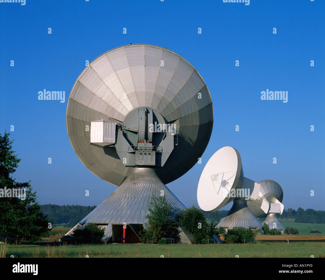 Allemagne,Baveria,Satellite Station à Raisting Banque D'Images