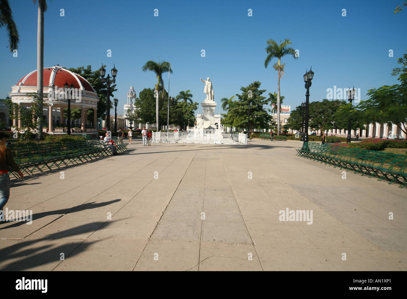 Cuba Cienfuegos Janvier 2006 Pague Jose Marti Banque D'Images