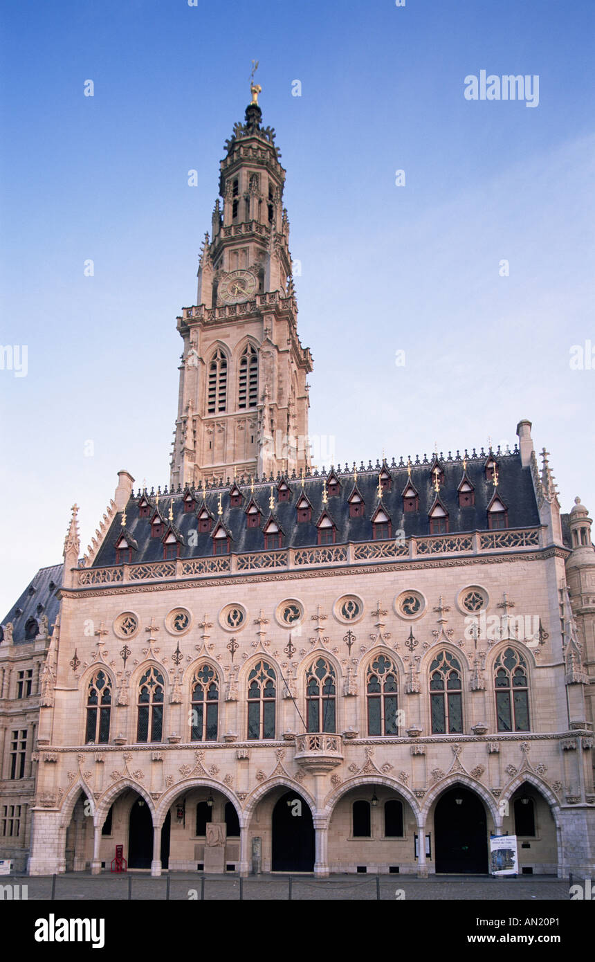 La France, Pas de Calais, Arras, Hôtel de Ville Banque D'Images