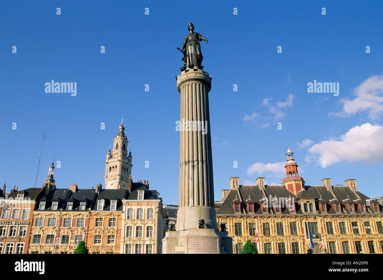France, Nord, Lille, Place du Général de Gaulle Banque D'Images