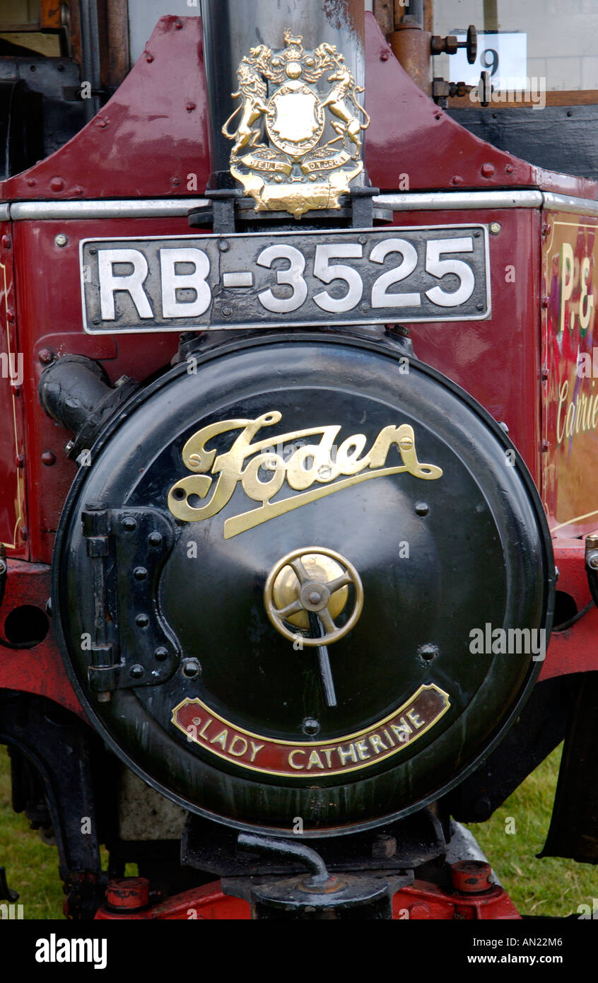 Foden Wagon vapeur HH Modèle RB 3525 numéro d'enregistrement numéro 13848 Lady Catherine Works construit en 1931 Banque D'Images