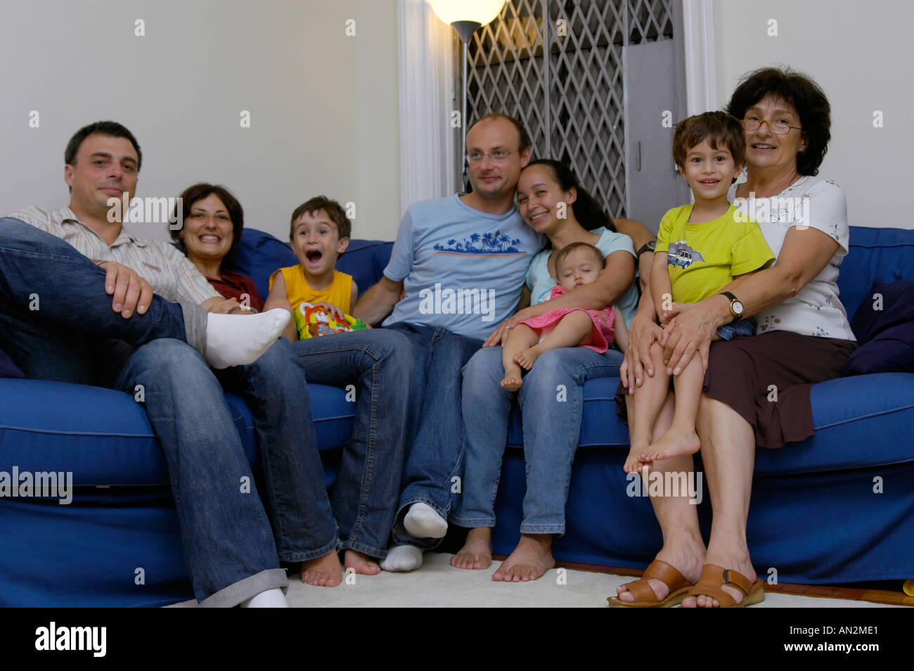 Une grande photo de famille Banque D'Images