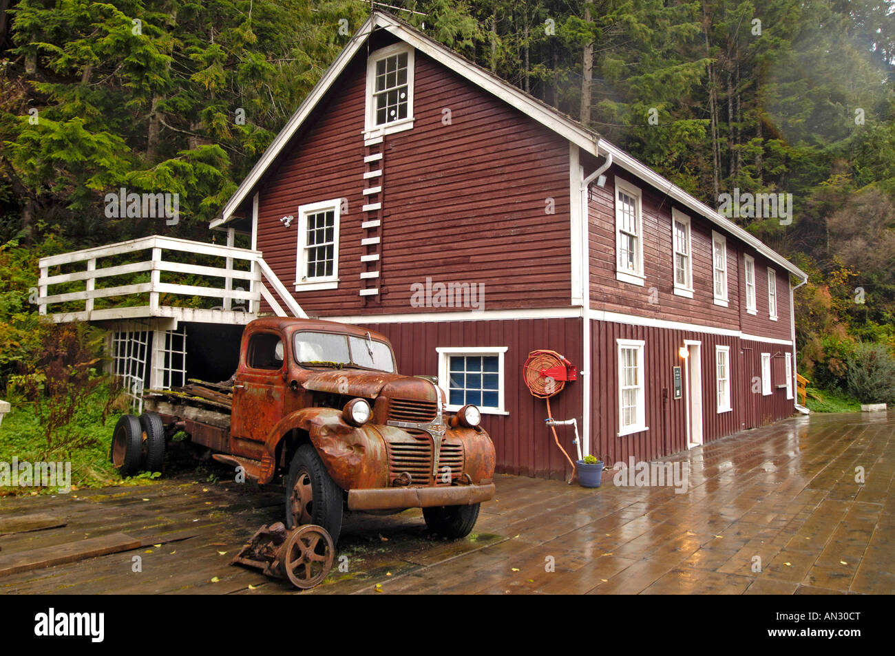 Telegraph Cove, l'île de Vancouver BC British Columbia Canada Banque D'Images