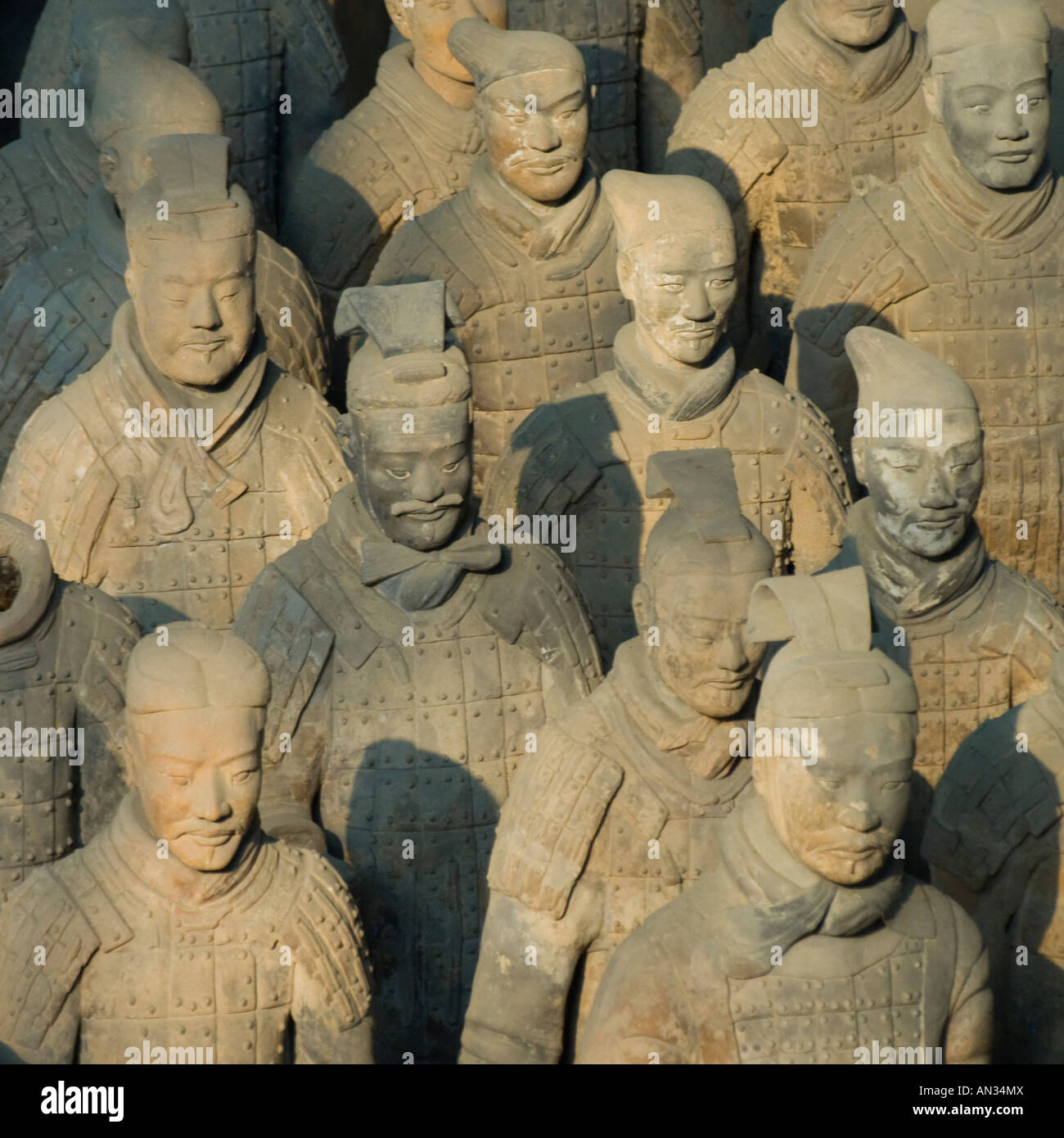 Chine Shaanxi Xian armée de guerriers de terre cuite Banque D'Images