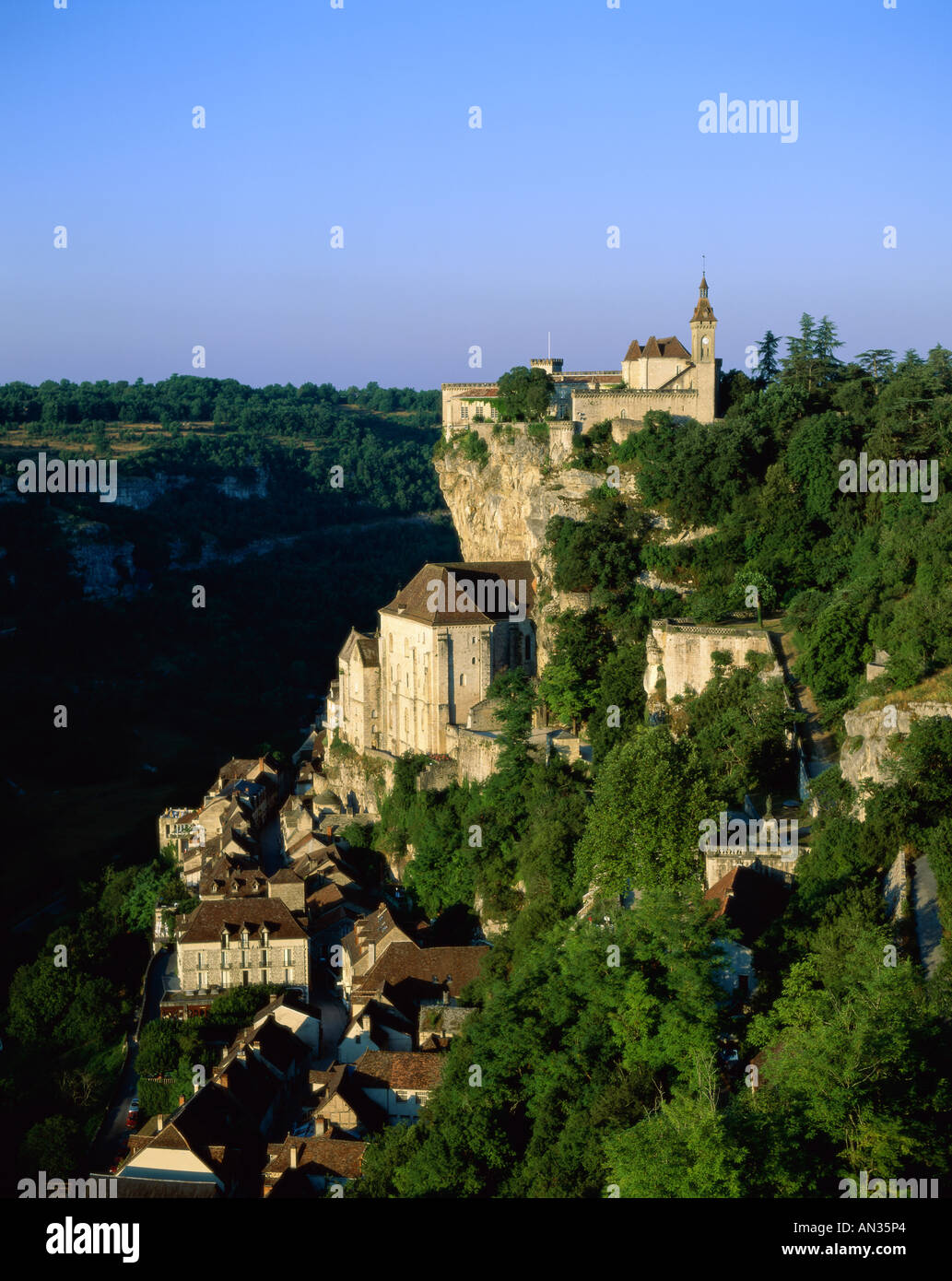 Château de Rocamadour, Rocamadour, Dordogne, France Banque D'Images