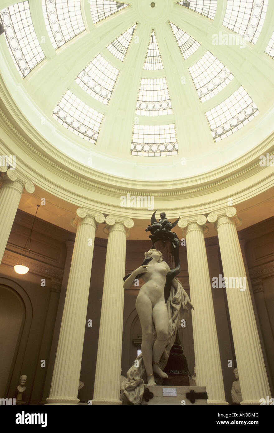 Wirral Merseyside Port Sunlight Lady Art Gallery Levier intérieur Banque D'Images