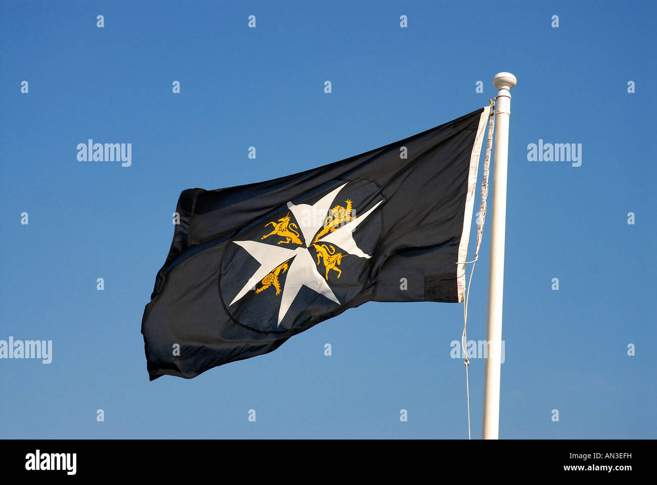 St. john's drapeau la brigade de l'ambulance Banque D'Images