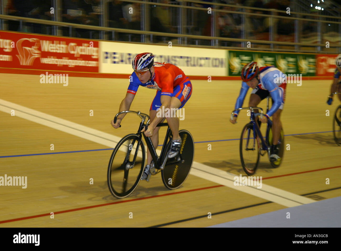 Sir Chris Hoy 2005 Vélodrome Newport Banque D'Images